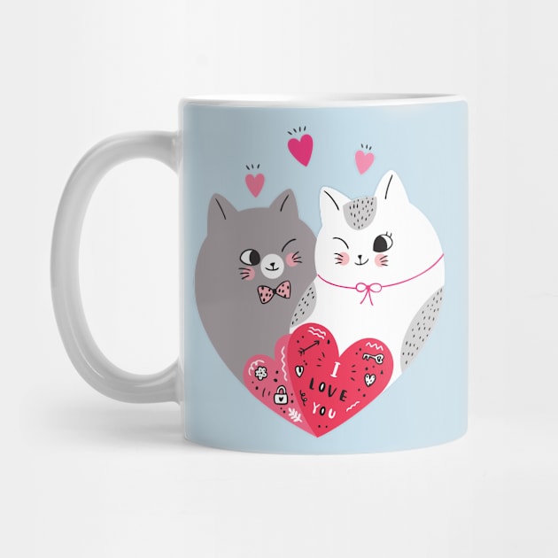 Love cats shaped by Mako Design 